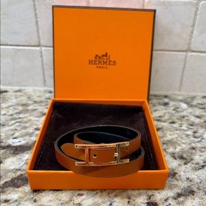 Hermes Behapi Double Tour Bracelet